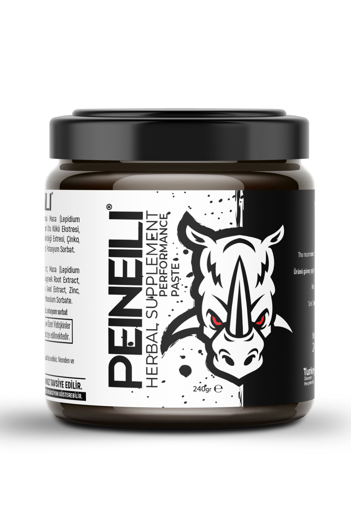 PEINEILI Ginseng, Maca Extract, Tongkat Ali, Çakşır Otu, Panax Içeren Kuvvet Bitkisel Karışımlı Macunu 240 gr
