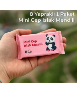 Amentes 1 Paket 8 Yapraklı Mini Cep Islak Mendili