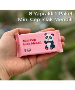 Amentes 1 Paket 8 Yapraklı Mini Cep Islak Mendili