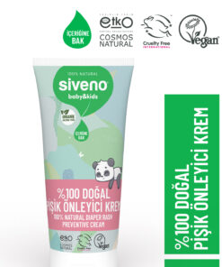 Siveno 0 Doğal Bebek Pişik Önleyici Krem Çinko PCA Yenidoğan Koruyucu & Hassas Onarıcı Bakım Kremi 50 ml
