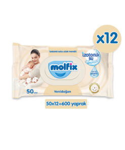 Molfix İzotonik Sulu Islak Mendil Yenidoğan 600 Adet