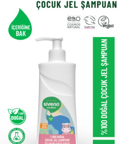 Siveno 0 Doğal Yenidoğan Bebek Çocuk Jel Şampuanı Saç Vücut Konak Önleyici 325 ml