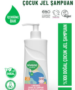 Siveno 0 Doğal Yenidoğan Bebek Çocuk Jel Şampuanı Saç Vücut Konak Önleyici 325 ml