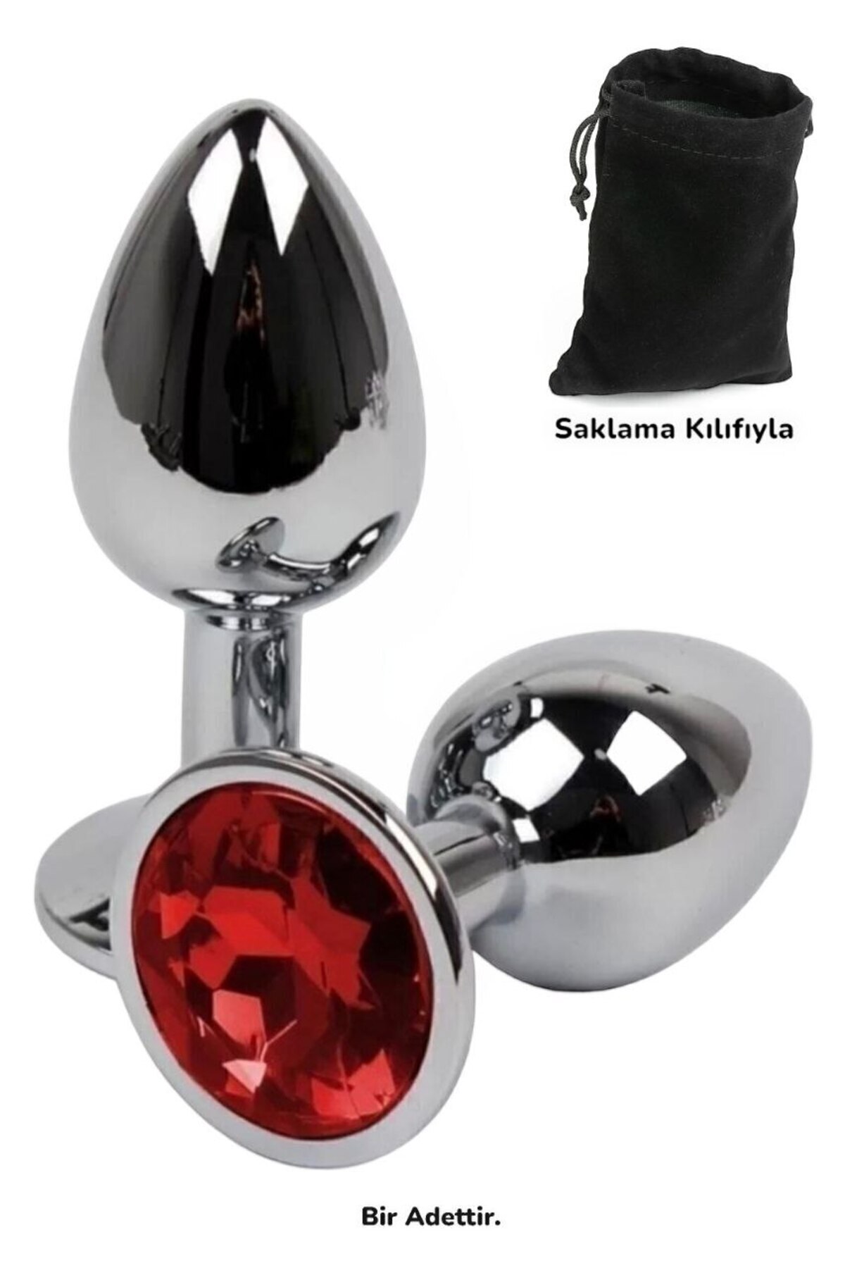 vibra Metal Elmas Taşlı Anal Plug 7 Cm Tıkaç