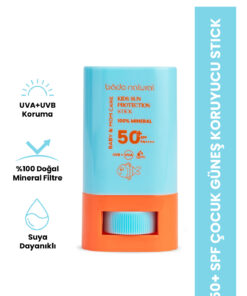 Bade Natural 0 Doğal Ve Mineral Filtreli 50 Spf Yüksek Korumalı Çocuk Güneş Koruyucu Stick 16g