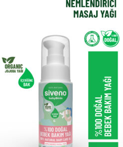 Siveno 0 Doğal Bebek Yağı Organik Jojoba Bakım Masaj Yağı Parafinsiz Bitkisel Vegan 50 ml