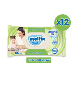 Molfix İzotonik Sulu Islak Mendil Ferah Temizlik 720 Adet