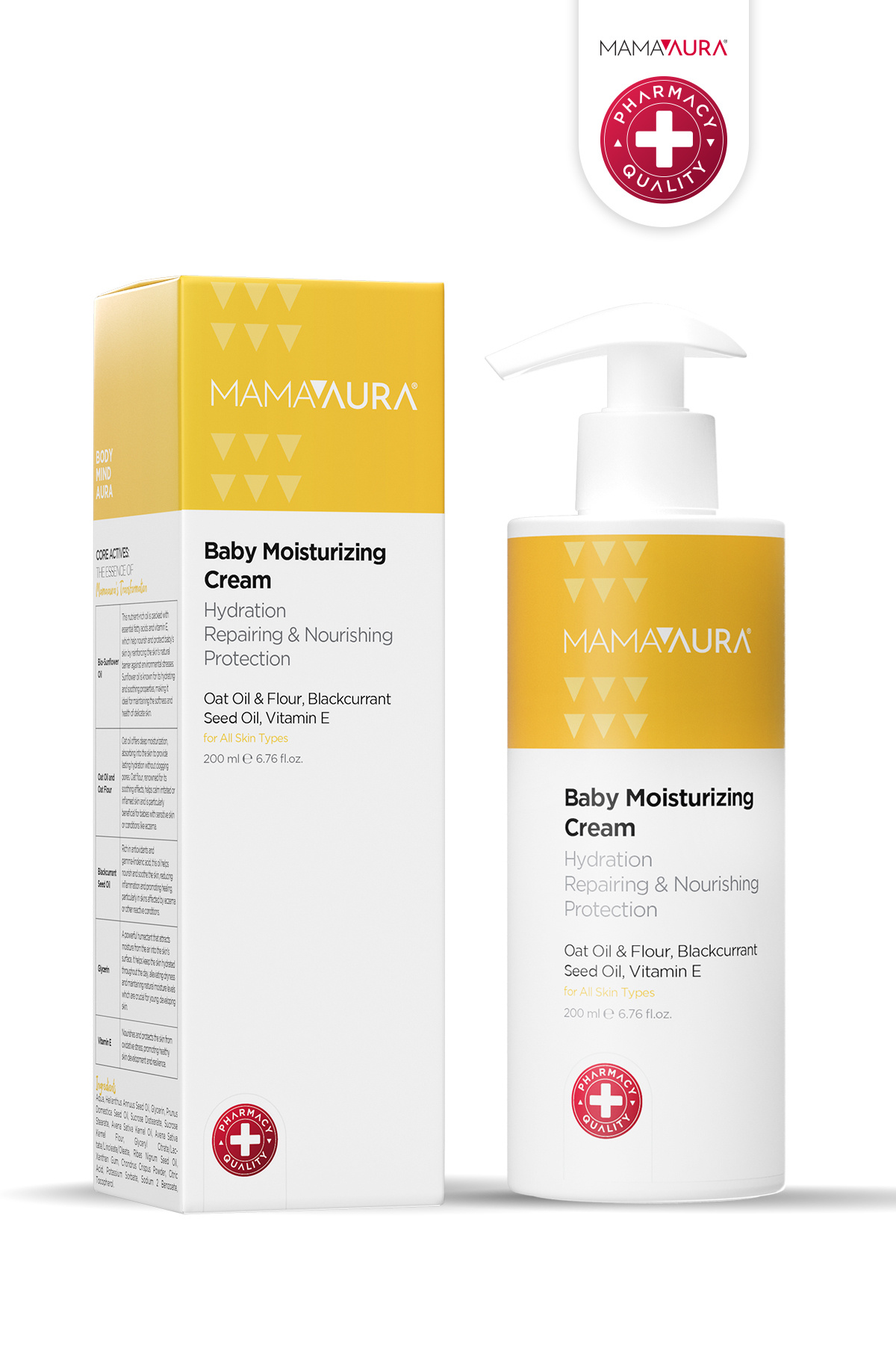 MAMAAURA Nemlendirici Bebek Kremi - Baby Moisturizing Cream 200 ml