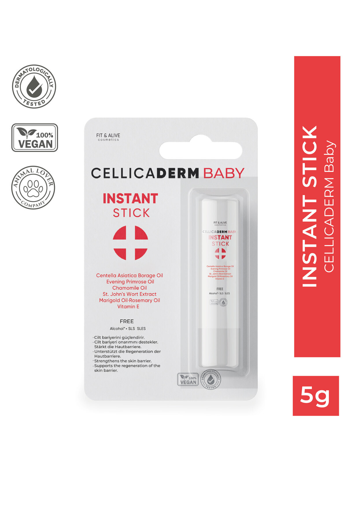 Fit & Alive Fitalive Cellicaderm Baby Instant Stick - Doğal Stick