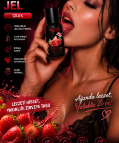 Ada Marketing Çilekli 30 ml yenilebilir aromalı kayganlaştırıcı jel