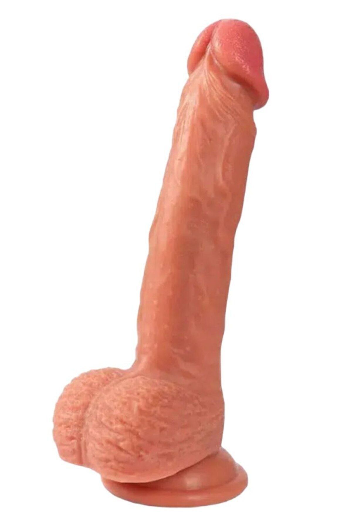 vibra Gerçekçi Yapay Penis 20 Cm Vantuzlu Dildo Büyük ve Kalın
