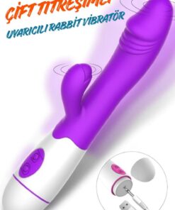 Lolita Shop 30 Hız Titreşimli Usb Şarjlı Soft Kaliteli Silikon Dokuda Klitoris Uyarıcılı Teknoloji Zevk Vibratör