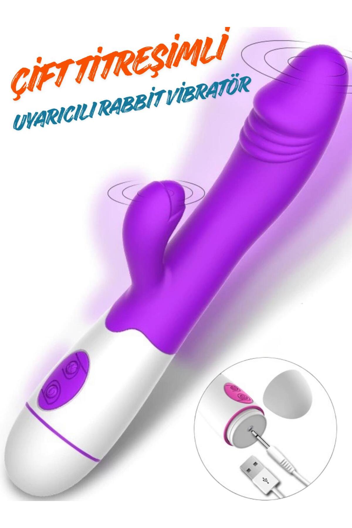 Lolita Shop 30 Hız Titreşimli Usb Şarjlı Soft Kaliteli Silikon Dokuda Klitoris Uyarıcılı Teknoloji Zevk Vibratör