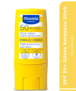 Mustela Tüm Aile Için Spf 50 Çok Yüksek Koruma Faktörlü Güneş Stick 9 Ml 3504105037772