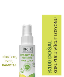 INCIA 0 Doğal Koruyucu Vücut Losyonu Sprey Yenidoğan Bebek Çocuk Için Limon Okaliptus Vegan 50 ml