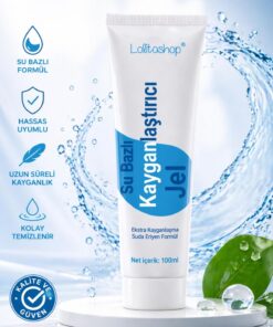 Lolita Shop Su Bazlı Aromasız Ekstra Kayganlaştırıcı Jel 100 ML Sade Kokusuz Kayganlaştırıcı Jel