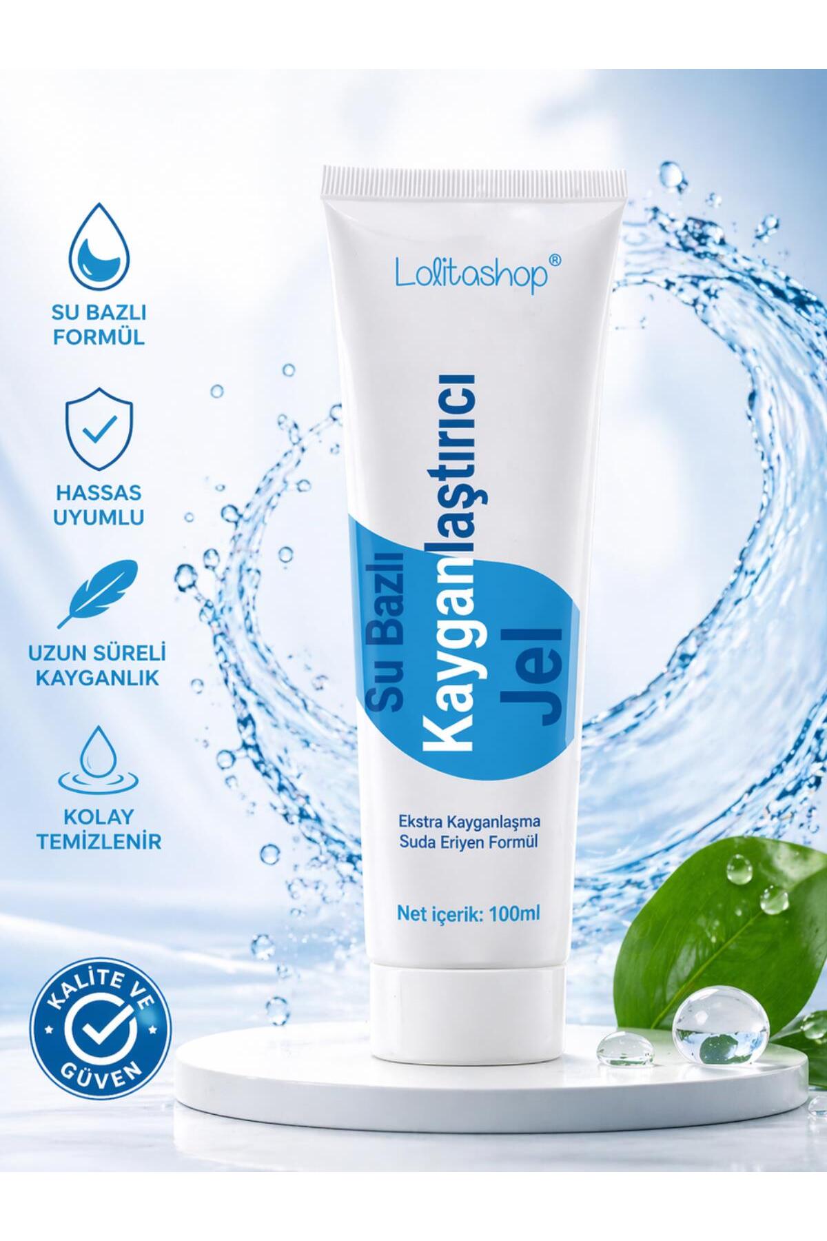 Lolita Shop Su Bazlı Aromasız Ekstra Kayganlaştırıcı Jel 100 ML Sade Kokusuz Kayganlaştırıcı Jel