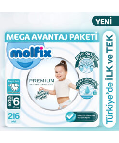 Molfix Premium Mega Avantaj Paketi 6 Beden 216 Adet