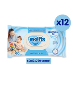 Molfix İzotonik Sulu Islak Mendil Hassas Ciltler 720 Adet