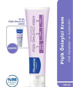 Mustela Bebek Pişik Önleyici Koruyucu Doğal Kökenli Bakım Kremi 100ml Seyahat Boy + 4x5 ml Hediyeli