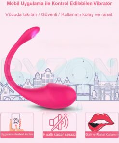 Byzon Garantili Yeni Versiyon 10 Mod Uzaktan Telefon Uygulama Kontrollü Vibratör – Sessiz - Su Geçirmez