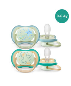 Philips Avent Ultra Air Gece Emziği 0-6 Ay, 2'li Erkek, SCF376/18