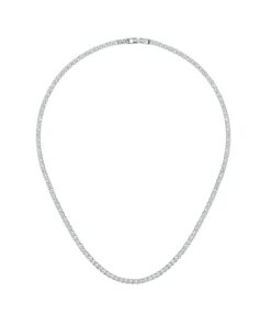 Merano Design 3mm Rhodium Su Yolu Kolye