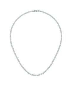 Merano Design 3mm Rhodium Su Yolu Kolye