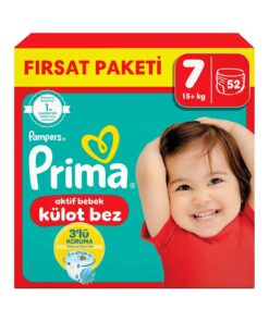 Prima Külot Bez 7 Numara 52 Adet Bebek Bezi Fırsat Paketi