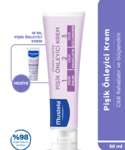 Mustela Bebek Pişik Önleyici Koruyucu Doğal Kökenli Bakım Kremi 50ml Seyahat Boy 5+5ml Hediyeli