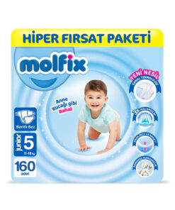 Molfix Kanal Teknolojisi Hiper Fırsat Paketi 5 Beden Maxi 160 Adet