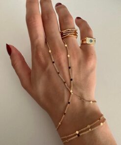 ringbox Gold Pullu Ince Zincir Şahmeran