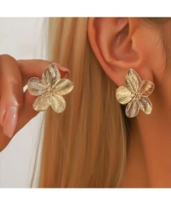 MRK Kadın Desenli Flower Çiçek Küpe