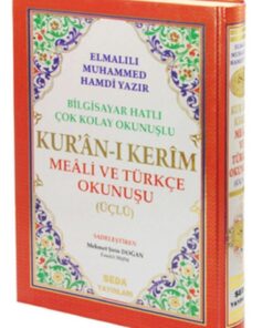 Seda Yayınları Orta Boy Üçlü Kuranı Kerim (arapça, Türkçe Okunuş Ve Türkçe Meali)