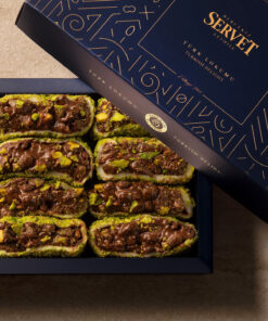 Servet Çikolatalı Antep Fıstıklı Sarma Lokum 500 gr
