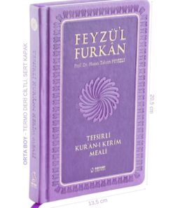 Server Yayınları Feyzü'l Furkan Tefsirli Kur'an-ı Kerim Meali (ORTA BOY-SADECE MEAL-CİLTLİ) Lila