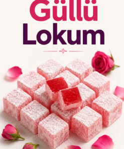 Şener Glikozsuz Lokum 1.5 Kg Güllü Lokum Atıştırmalık