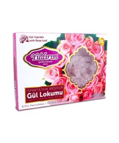 Yıldırım Şekerleme Gül Yapraklı Çift Kavrum Isparta Gül Lokumu 200 gr -