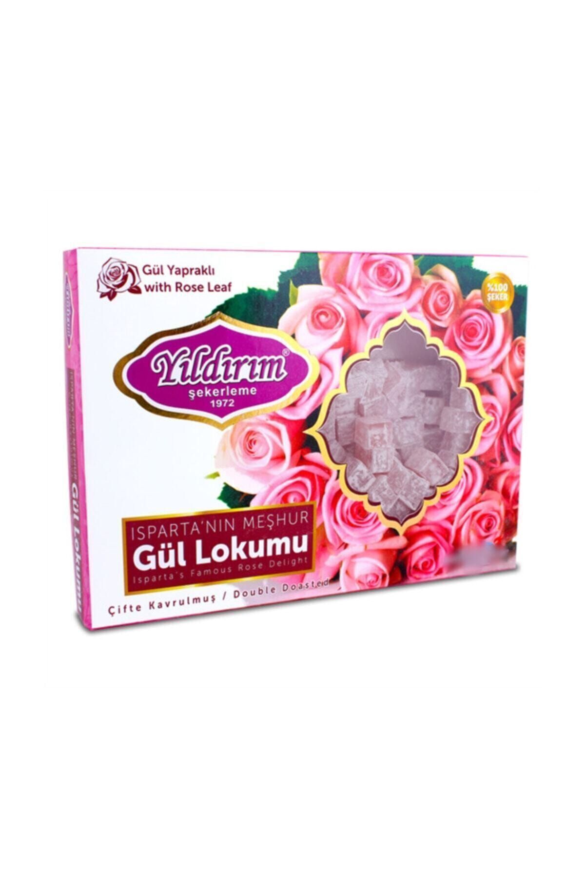 Yıldırım Şekerleme Gül Yapraklı Çift Kavrum Isparta Gül Lokumu 200 gr -