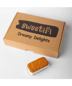 SWEETİFİ Biscoff Bisküvili Lokum, Çay & Kahve Saati Atıştırmalığı (1Paket(10lu))