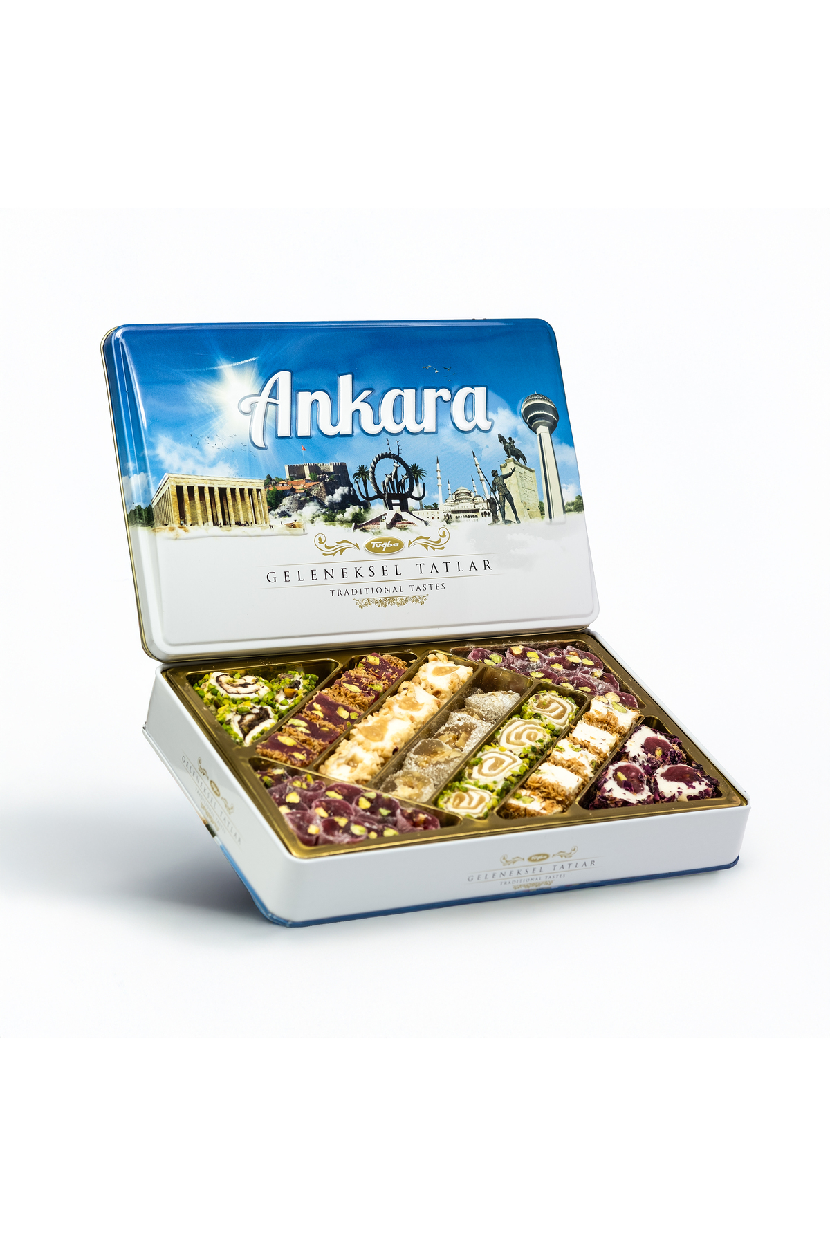 Tuğba Kuruyemiş Geleneksel Tatlar Metal Kutu 540 Gr (Ankara)