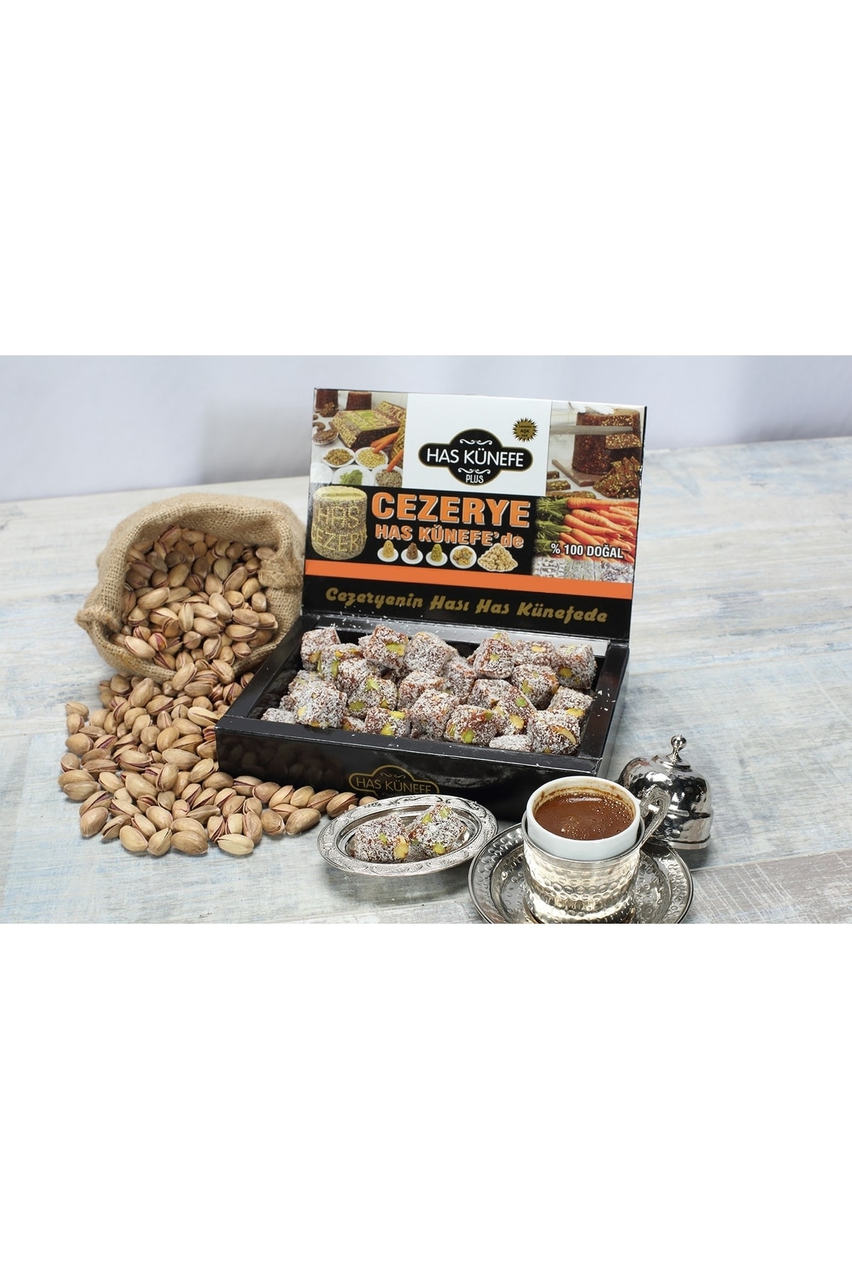 HAS CEZERYE Klasik Fıstıklı Küp Cezerye 500 Gr
