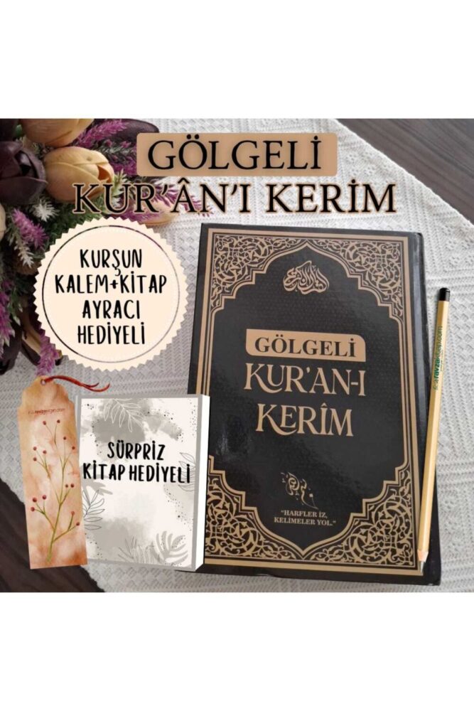 Ravza Yayınları Gölgeli Kur'an-ı Kerim (SİYAH) / Kolektif / / Kalem Hediyeli