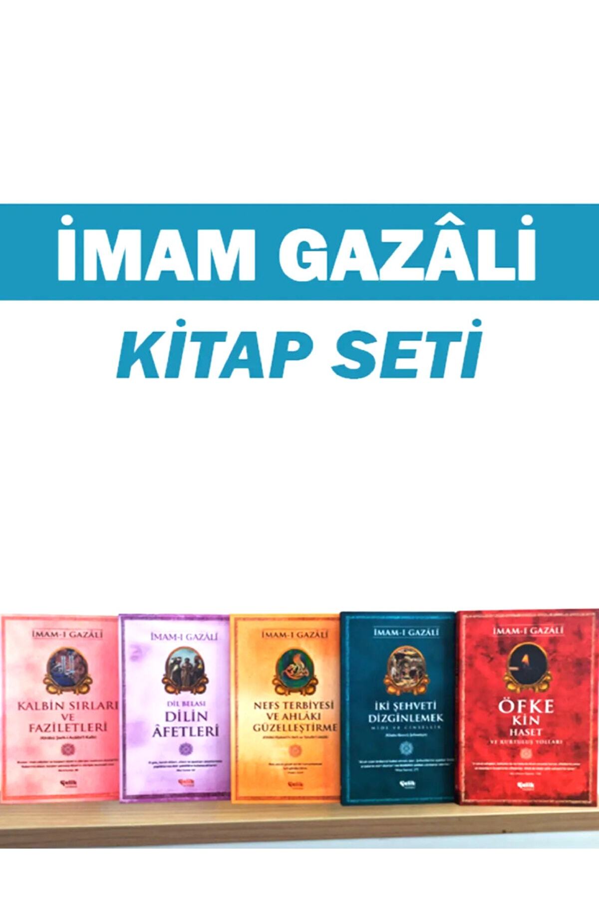 Çelik Yayınevi Imamı Gazali Kitap Seti Kalbin Sırları-dilin Afetleri-nefs Terbiyesi-iki Şehvet-öfke Ve Kin 5'li Set