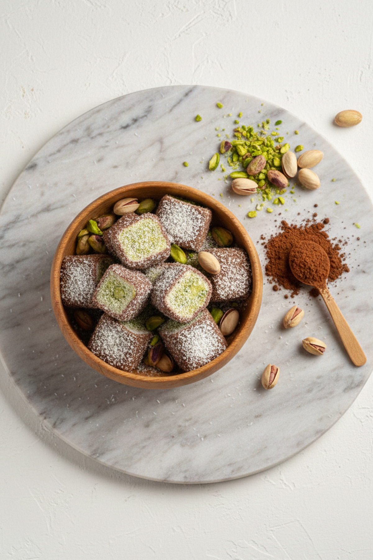 çarşıbaşı Glutensiz Hindistan Cevizli Antep Fıstıklı Kakaolu Sultan Lokumu 500 gram