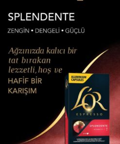 Alternative view of L'OR Splendente Intensity 7 Nespresso Uyumlu Alüminyum Kapsül Kahve Fırsat Paketi 10 Adet x 5 Paket