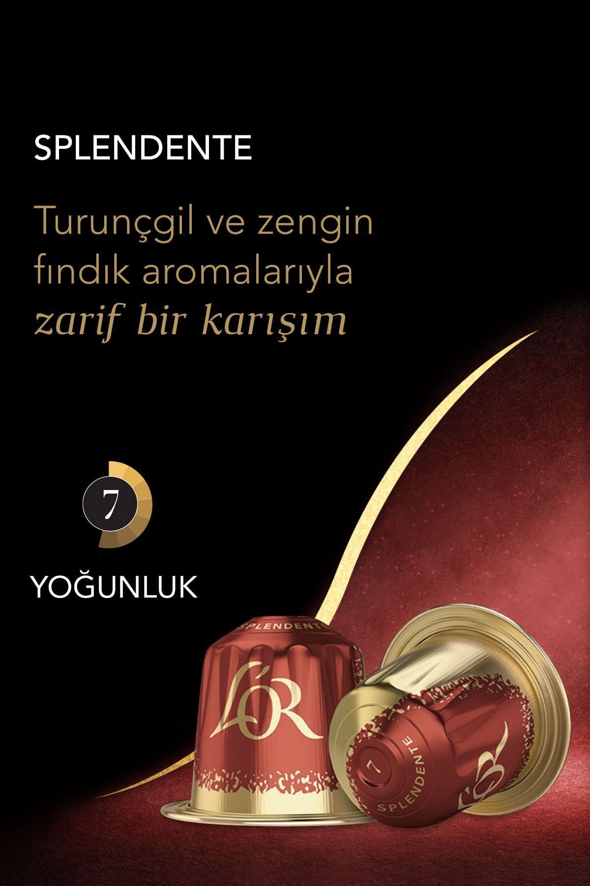 L'OR Splendente Intensity 7 Nespresso Uyumlu Alüminyum Kapsül Kahve Fırsat Paketi 10 Adet x 5 Paket - Görsel 3