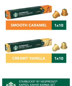 Starbucks Nespresso Uyumlu Aromalı Kapsül Kahve Tanışma Seti 20'li (karamel & vanilya)