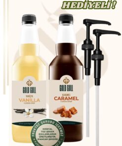 gold gull Vanilya & Karamel Aromalı Kahve & Meyve Şurubu 2 x 700 ml.