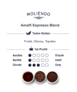 Moliendo Amalfi Espresso Blend Kahve (Çekirdek Kahve) 1000 g - Görsel 3